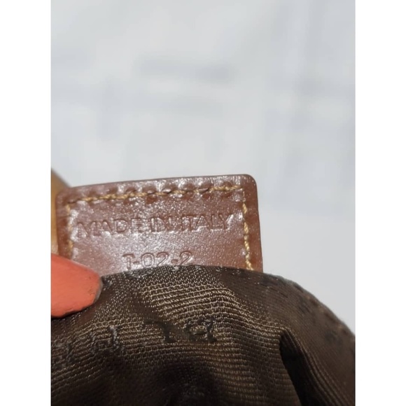 Authentic Burberry Haymarket Check Canvas Shoulder Bag Brown/Beige - Picture 6 of 14